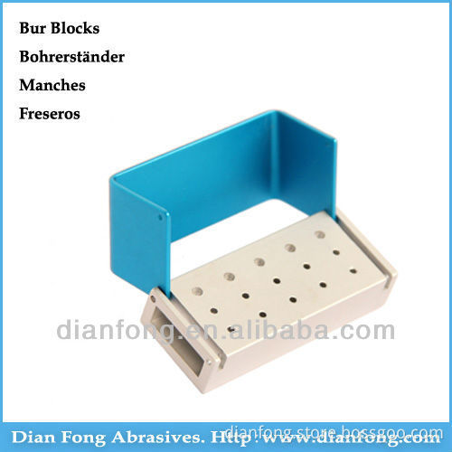 BB211 Sterilisable Aluminium Bur Blocks For High Speed FG Burs And Low Speed RA burs 15 Holes